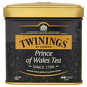 ОРИГІНАЛ! Чай чорний TWININGS  Prince of Wales Tea 100г у жестяній банці (Twinings Принц Уельський 100г)