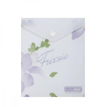 Папка - конверт А6 BuroMAX BM3922-26 ARABESKI пластик на бузковій кнопці 647962 G-Rich