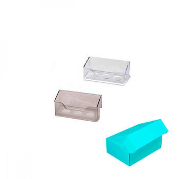 Бокс для візиток прозорий в індивідуальній упаковці 621636 G-Rich