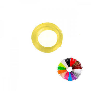 Стрижень пластикова запаска до 3D ручки 10 м жовтий 617854 G-Rich