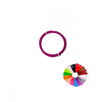 Стрижень запаска пластикова до 3D ручки 10 м фіолетовий 621606 G-Rich