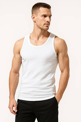 Базова чоловіча майка з 100% бавовни Basic Pac Apmi білий