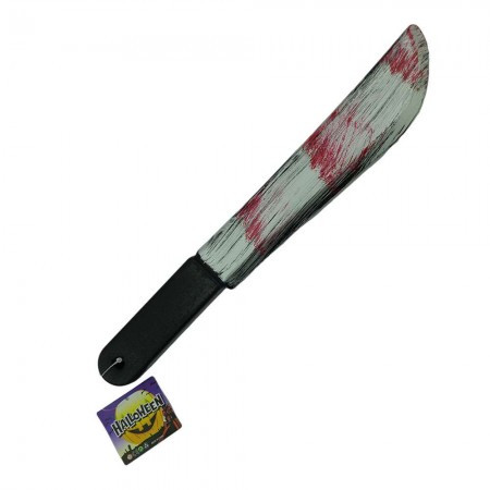 Іграшковий реквізит «Кривавий мачете» для Хелловіну – ефектний аксесуар для костюма 💀, фото 1