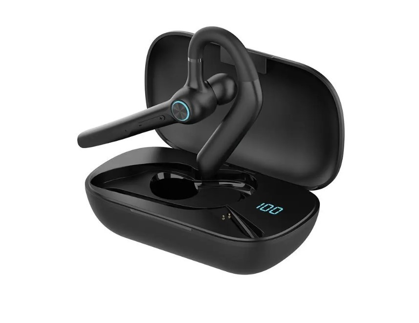 Бездротова Bluetooth гарнітура G3 з шумозаглушенням, індикатором заряду та кнопками управління, фото 1