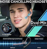 Бездротова Bluetooth гарнітура G3 з шумозаглушенням, індикатором заряду та кнопками управління, фото 4