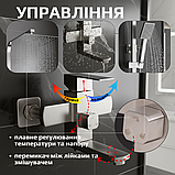 Душова система з нержавіючої сталі з тропічним верхнім і ручним душем, душова система зі змішувачем, фото 4