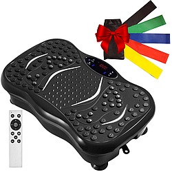 Фітнес-платформа з 2 еспандерами, до 150 кг + Подарунок Резинки для фітнесу 5 шт/ Тренажер з віброплатформою для вправ на все тіло