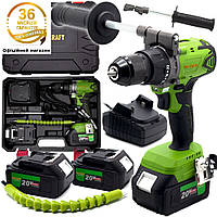 Шуруповерт Procraft Industrial PA18BL Universal Extra бесщеточный (с 2 АКБ 4Ач и зарядным устройством) Кейс