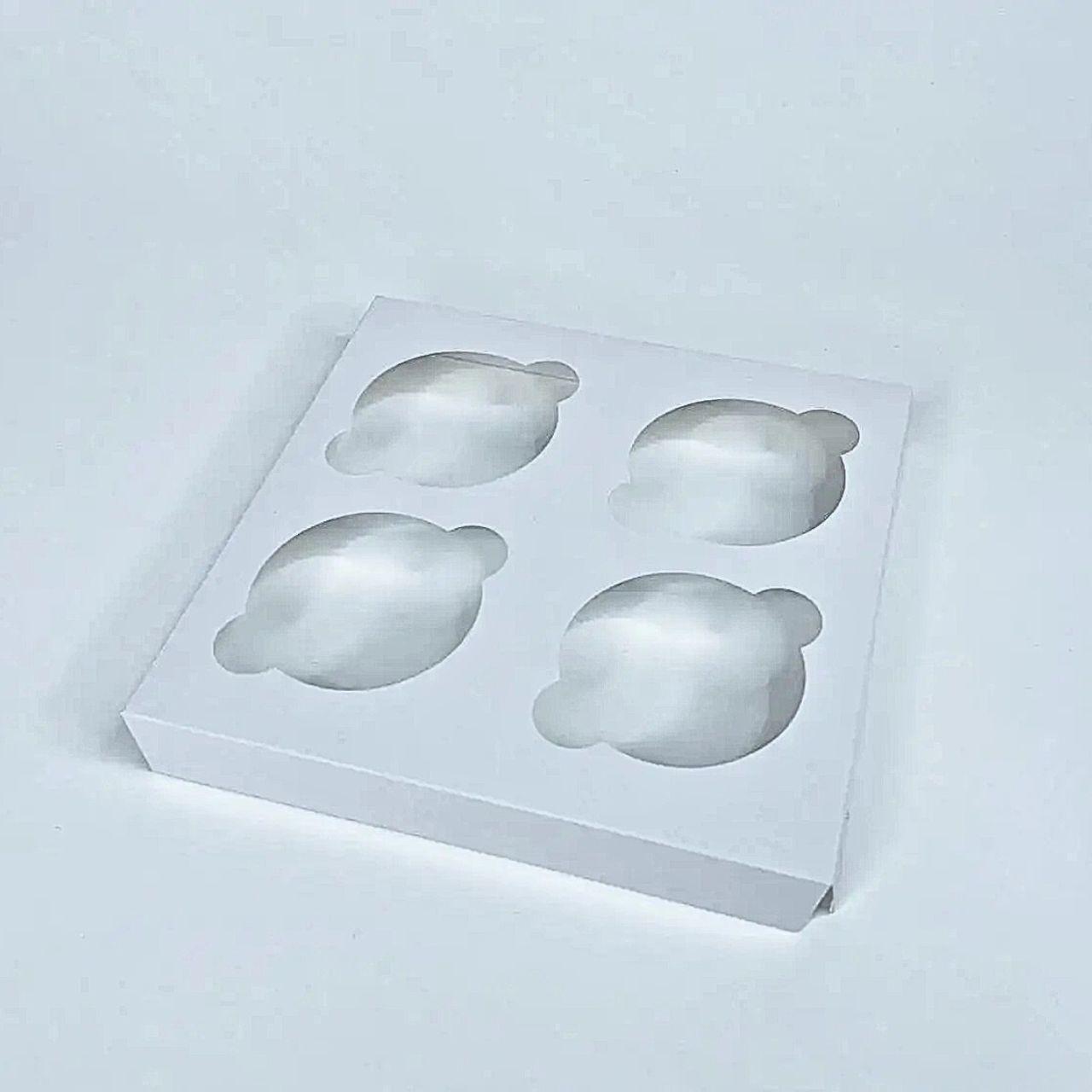 Вставки на 4 кекса (10 шт.) до коробки 170х170х90 мм