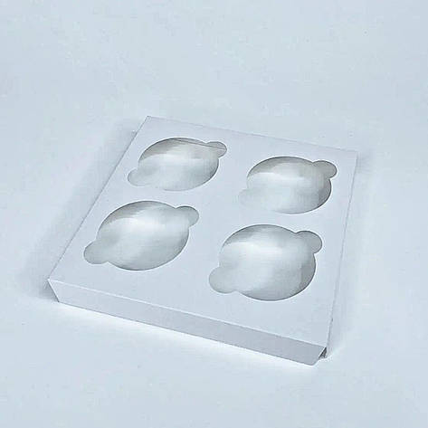 Вставки на 4 кекса (10 шт.) до коробки 170х170х90 мм, фото 1