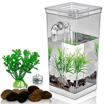 Акваріум для рибок із системою самоочищення та світлодіодним підсвічуванням My Fun Fish LK202310-5