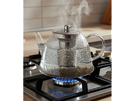 Чайник скляний заварювальний Kamille 1500 мл KM-0784L