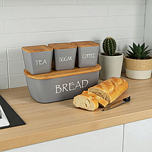 Хлібниця Kamille KM 1133 з 3 ємностями для зберігання