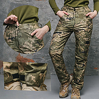Зимові військові штани жіночі тактичні теплі штурмовий, армійські штани піксель жіночі якісний польовий