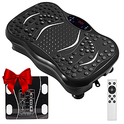 Віброплатформа з 2 еспандерами + Подарунок Смарт ваги A-8003 / Фітнес платформа для вправ на все тіло