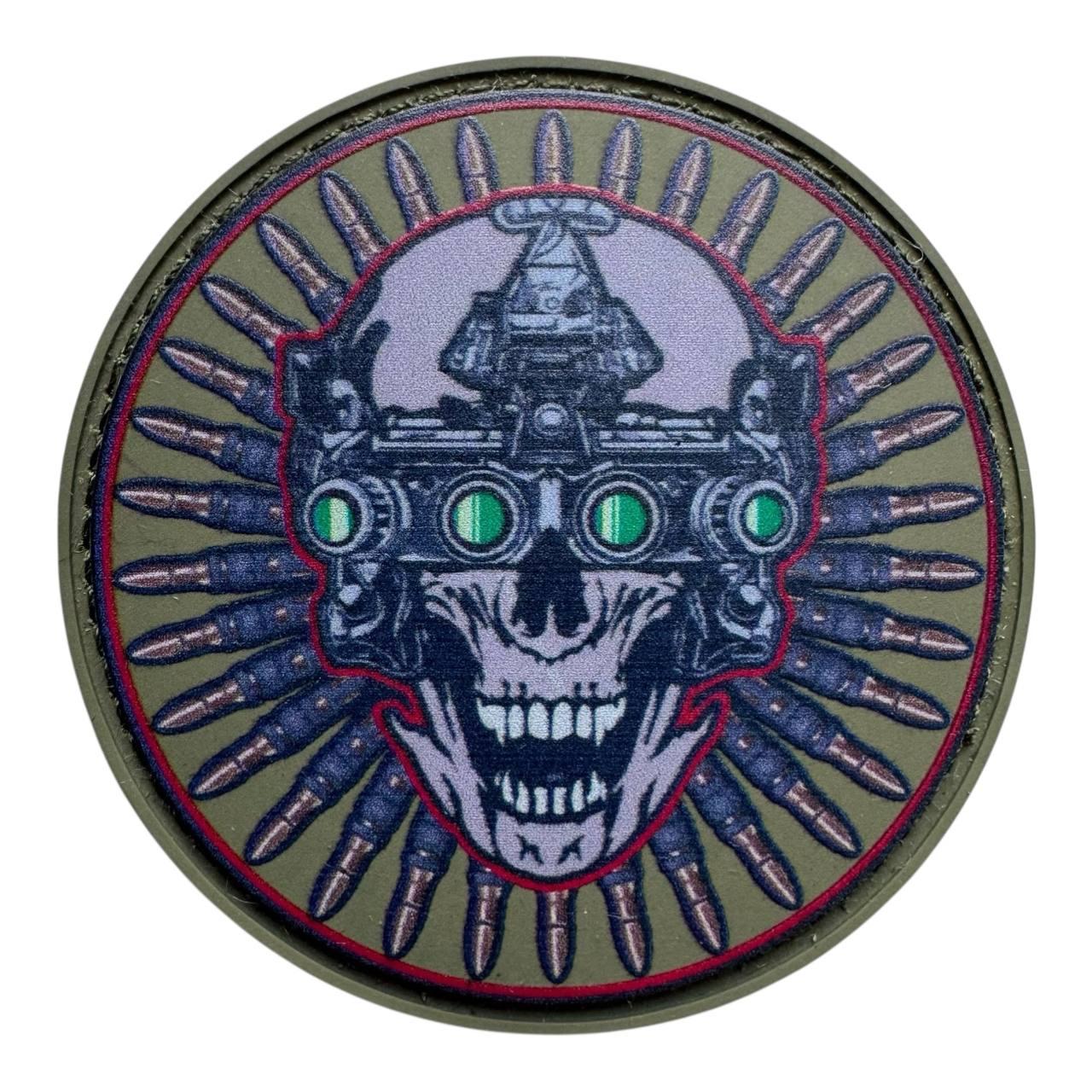 Шеврон череп тактичний ПВХ