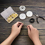 Набір для виготовлення біжутерії (золотий) – 12 видів аксесуарів, інструменти, фото 7