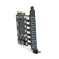 TU TU Контроллер PCI-Е=>USB 3.0, 7 портов, 5Gbps, BOX