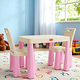 НАБІР Середній ігровий будиночок зі шторками і столик з двома стільчиками ТМ Doloni, фото 3
