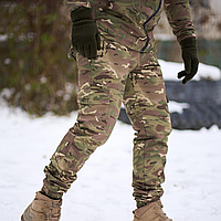 Тактичні зимові штани на флісі мультикам польові військові штани теплі армійські якісні штурмові