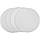 Килимок для миші білий круглий без малюнка з рівними краями (тканина + гума) діаметр 200 мм, фото 7
