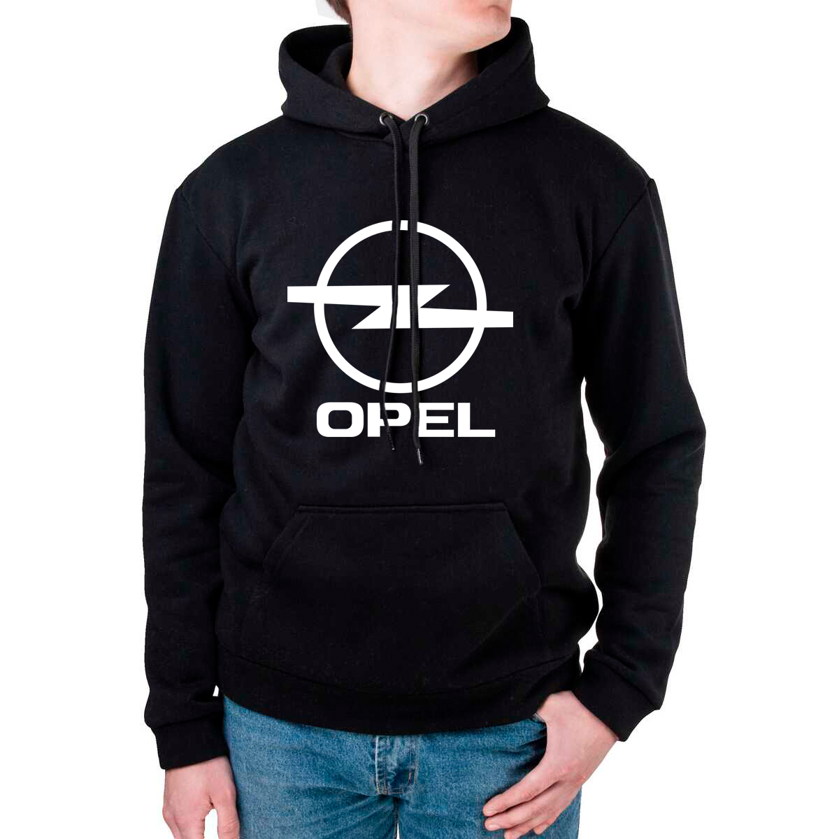 Худі чорна з маркою авто OPEL/Опель, фото 1