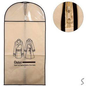 Чохол для одягу ПВХ 120×60 см, прозорий, міцний матеріал (R98113-12)