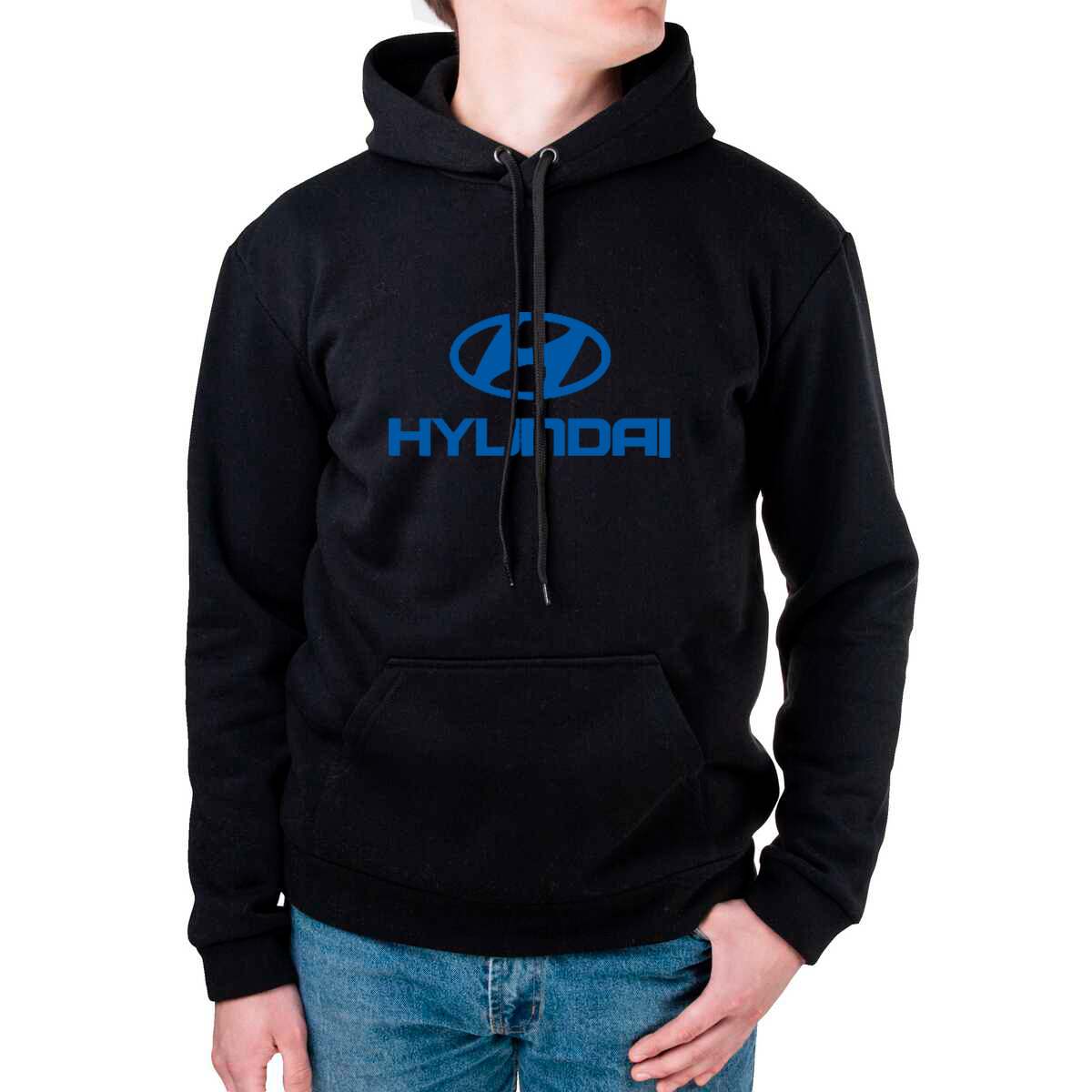 Худі чорна з маркою авто Hyundai/Хюндай, фото 1