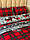 Постільна білизна First Choice Flannel Happiness Red сімейна 160х220х2, фото 4
