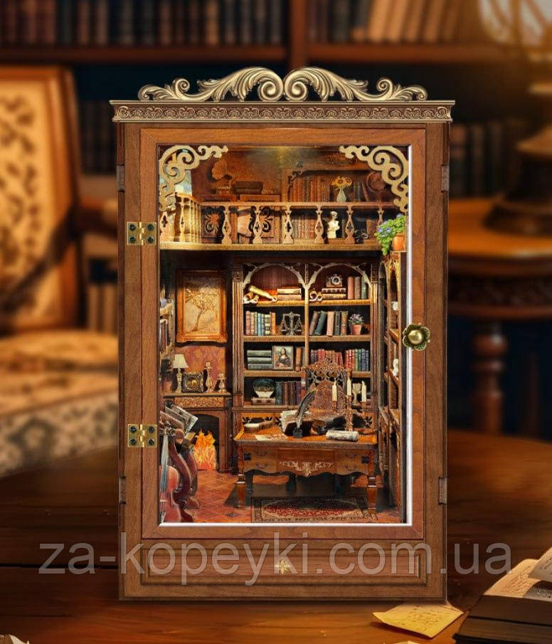 Бук Нук Старовинний книжковий дім Інтер'єрний конструктор Time Book House DIY Book Nook Kit SQ-47, фото 1