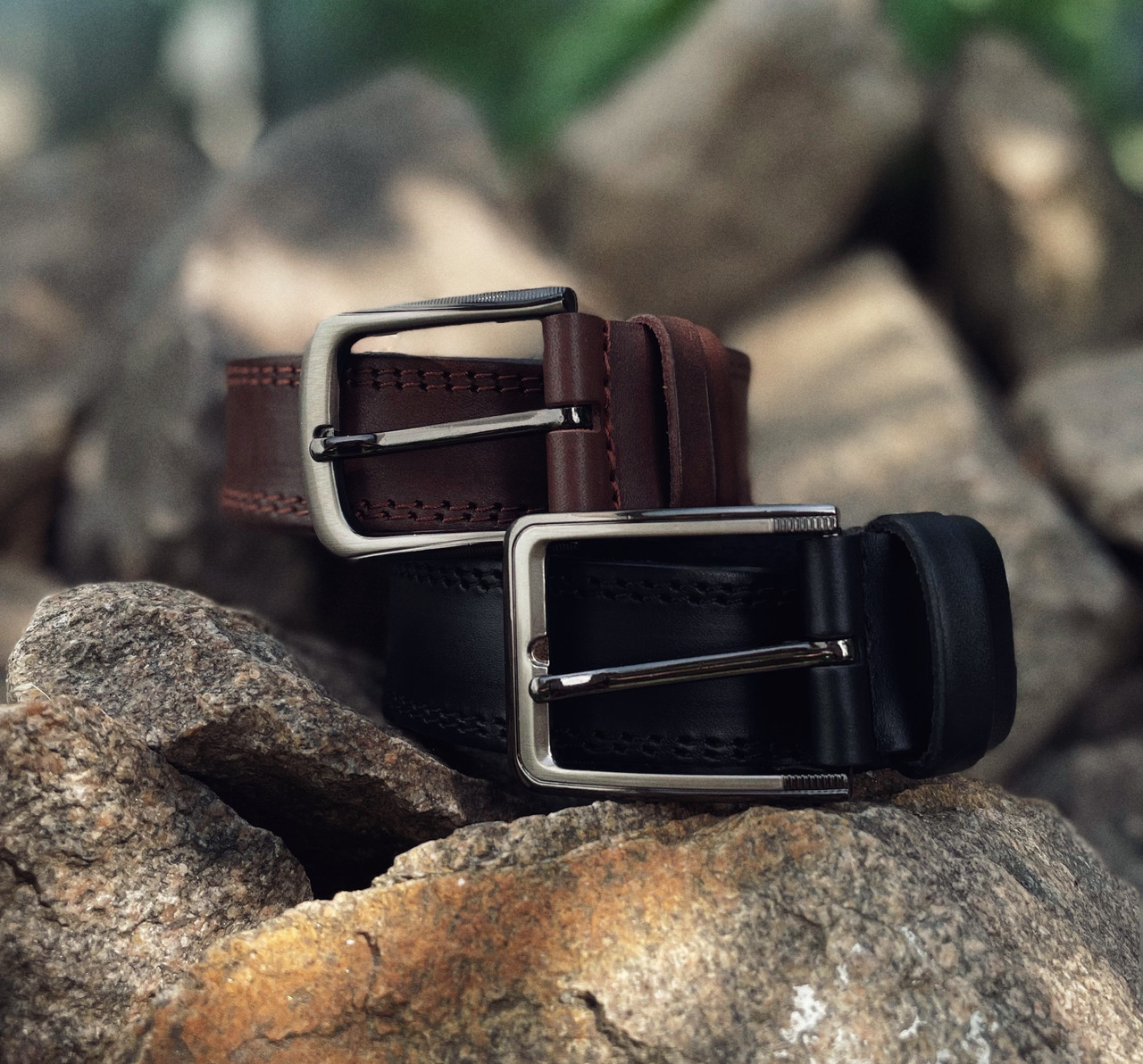 Чоловічий шкіряний ремінь