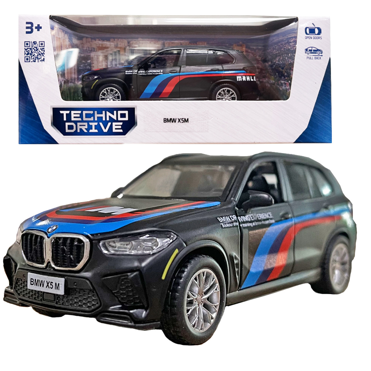 Машина метал BMW X5M БМВ 1:43 чорний 5*11*3см (250360), фото 1