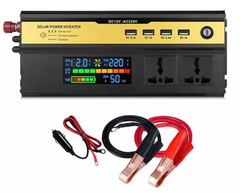 Інвертор, модифікований синус, номінальна 500 Вт., пікова 1000 Вт., вх. напруга DC12, вихідна: AC220, 50Гц, фото 1