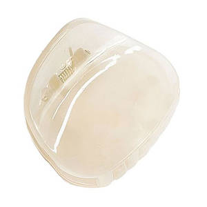 Крабик для волосся круглий молочний міні 4 см Miso