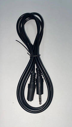 Аудіокабель 3.5 мм (штекер-гноздо) — подовжувач стереозвуку, 1.5 м, фото 2