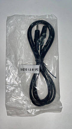 Аудіокабель 3.5 мм (штекер-гноздо) — подовжувач стереозвуку, 1.5 м, фото 3