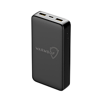 Повербанк Warmsof 20000mAh 2xUSB 1хType-C Power Delivery 3.0 Quick Charge 3.0 Чорний