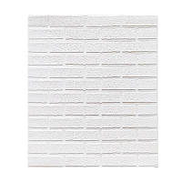 Самоклеюча 3D панель 700x770x5мм Біла декоративна цегла (XBG-1)