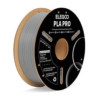 Філамент ELEGOO PLA PRO, 1,75мм, 1кг сірий (grey), (50.203.0195)