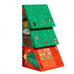 Різдвяна коробка пригод Велика ялинка. Адвент календар.  Творчий набір Зроби сам Mideer toys