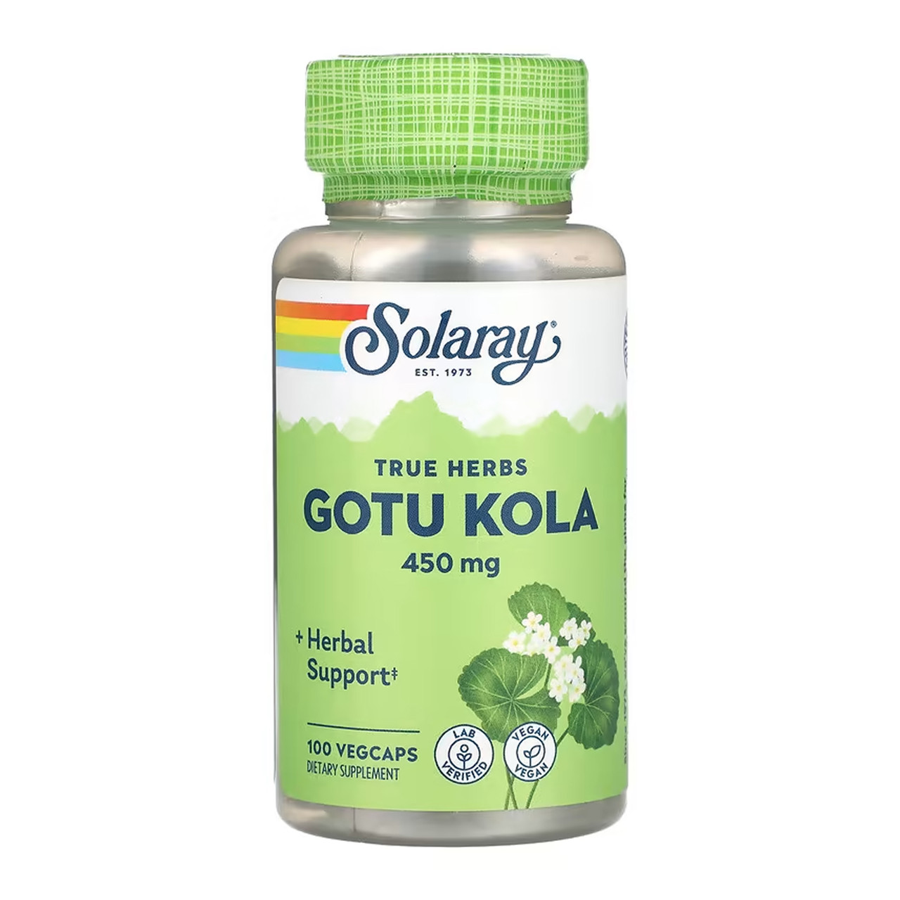 Gotu Kola Aerial 450mg - 100 vcaps, фото 1