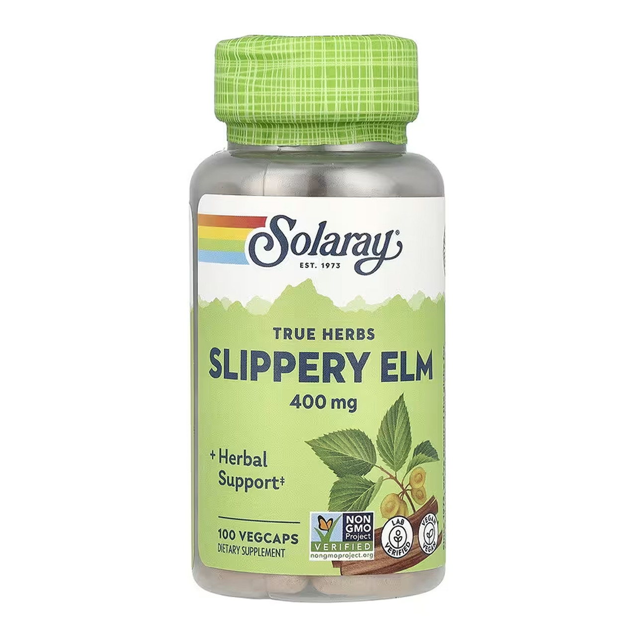 Slippery Elm Bark 400mg - 100 vcaps, фото 1