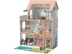 Дитячий дерев'яний ляльковий будиночок із басейном  Lupilu Doll`s House 486022