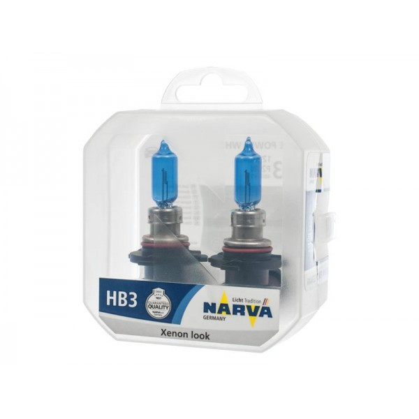 Комплект галогенових ламп NARVA 48625 TWIN SET HB3 12V 60W RANGE POWER WHITE, фото 1