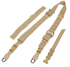 Ремінь 2-точковий Kiborg G-2 з системою швидкого регулювання Triple-X (Койот)