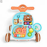 Ходунки 994 3в1: стіл, бізіборд, піаніно з підсвіткою, кульки та ігри для розвитку малюка, фото 3