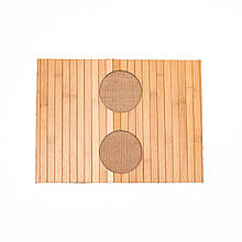 Сервірувальний килимок бамбук 39х29, підставка для посуду дерев’яна HB-40-5