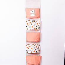 Підвісний органайзер на 5 відділень 20×58 (см) Рожевий HP-41-13P