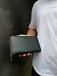 Клатч на дві блискавки з фактурною натуральною шкірою MC-086-5902С, фото 5