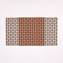 Килимок для ванної туалету душу із полівінілхлориду на присосках 73×40 см HP-42-7BR